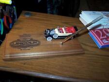 Vintage  Rare Lincoln Car Dealership Desk Set wood with Car picture