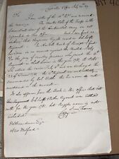 1820 Copy of Letter from D Boardman on Connecticut Continental Army Muster Roll picture