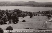 Postcard RPPC Lake Anasagunticook from Pinewood Camp Canton ME  picture