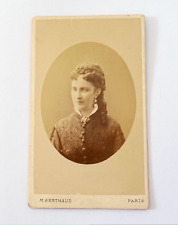 Antique photo M. BERTHAUD Paris - 19th century - CDV - portrait of a young woman picture