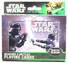 Star Wars Weapons & Battles Illustrated Double Deck Playing Cards in Tin NEW picture