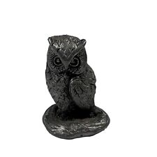 Vintage Miniature Pewter Owl  Figure 2