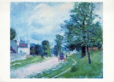 Alfred Sisley - A Turn in the Road. Unposted 4x6 Art Painting Postcard picture