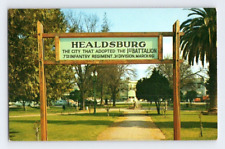 1950'S. HEALDSBURG, CALIFORNIA. SIGN. POSTCARD. JB6 picture