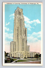 WB Postcard Pittsburgh PA Pennsylvania Cathedral of Learning picture