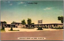Ogallala, Nebraska Postcard LAKEWAY LODGE Roadside Linen c1950s Unused picture