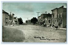 1910 Main Street View Horse And Buggy Buildings Rome City Indiana IN Postcard picture
