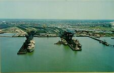 Air Aerial View Hampton Roads James River Newport News Virginia VA Postcard D37 picture