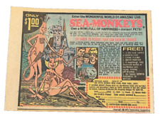 1973 Amazing SEA-MONKEYS by Unicorn House vintage print ad picture