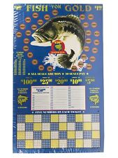 $1.00 FISH For GOLD Game Punch Card Money Board Raffle Gambling Large 1000 Hole picture