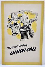 1940's Good Soldier's Lunch Call Health & Diet Southern Counties Gas Co. WWII A4 picture