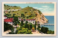 Postcard Hotel St Catherine Catalina Island California CA, Vintage Linen K12 picture