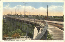 1917 Conneaut,OH High Level Bridge Ashtabula County Ohio Harry H. Hamm Postcard picture
