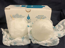 PartyLite SNOWBALL PAIR 3.5” Ball Candle Q3510 Lot 2 White Snow Balls Christmas  picture