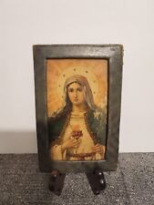 Old/Vintage Immaculate Sacred Heart Of Mary Photo Catholicism 4×6 Religious  picture