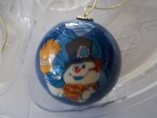Vtg Frosty the Snowman Round Christmas Ornaments Jolly Holidays Warner Chappell picture