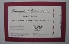 2021 President Joe Biden Inauguration Ticket Garnet Inaugural Pass picture