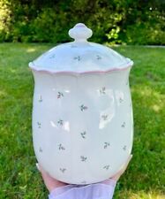 Large Vintage Cottagecore  Canister With Lid Made In Japan picture