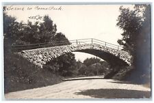 1905 Scene At Como Park Bridge St. Paul Minnesota MN RPPC Photo Posted Postcard picture