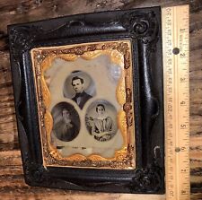 Interesting & Unusual Composite Style Ambrotypes in Half Plate Wall Frame picture