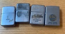 LOT OF 4 VINTAGE ZIPPO LIGHTERS  POOR CONDITION   ST picture