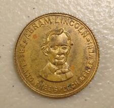 1860 DeWitt-AL 1860-70 Abraham Lincoln Campaign Medal Token Uncirculated picture