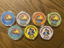 Lot of 7 Roulette Chips from Players in Lake Charles, LA picture
