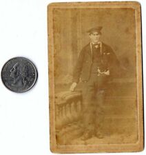 1893 ANTIQUE CDV PHOTOGRAPH OF GERMAN MILITARY SOLDIER ? NAVY ?? GERMANY picture