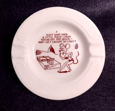 MCM Sexy Mouse in Bikini ~ Vintage Novelty Porcelain Ashtray picture