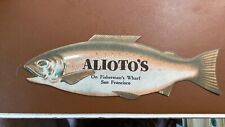 Alioto's Restaurant Fisherman's Wharf San Fran Fish Shaped Recipe Booklet c1960s picture