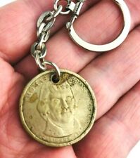 Thomas Jefferson $1 Dollar Coin Keychain Keyring Money Hobo Art Coin *Hc2 picture