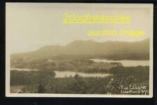 RPPc View From Cobble Mt Lake Placid Ny New York Old Real Photo picture