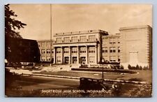 K2/ Indianapolis Indiana RPPC Postcard c1940s Shortridge High School  324 picture
