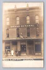 Grand Central Hotel SMETHPORT Pennsylvania RPPC McKean County Photo ~1910s picture