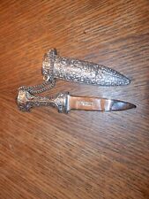 Decorative Dagger / Knife With Sheath, 7 in Possibly Letter Opener, Heavy picture