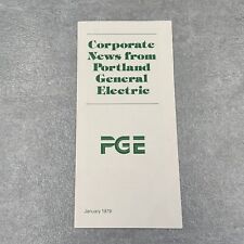 Vintage Corporate News from PGE Portland General Electric January 1979 picture
