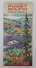 Vintage 1962 Washington State Ferry Cruises on Puget Sound - Travel Brochure picture