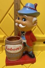 Labatt's beer Pilsner Little Canadian Guy Piggy Bank Swizzle Stick 1950s bar picture