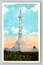 Yorktown VA-Virginia, The Soldier's Monument, Antique, Vintage Souvenir Postcard picture