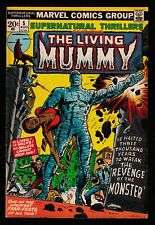 Marvel SUPERNATURAL THRILLERS No. 5 (1973) 1st THE LIVING MUMMY FN+ picture