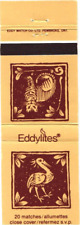 Eddylites Matches A Bird and a Tiger Vintage Matchbook Cover picture