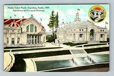 1909 Alaska Yukon Pacific Exposition Agricultures & European Vintage Postcard picture