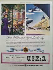 1946 USF&G United States fidelity guaranty insurance Victorian to air age ad picture