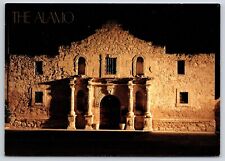 The Alamo San António Texas TX Postcard Illuminated Night View picture