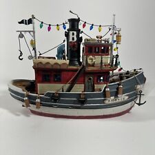 Lemax Village Collection Enchanted Forest Porcelain Lighted Tugboat Bessie 2003 picture