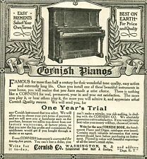 Lot of 12 PIANO Antique Music Baldwin Wurlitzer Cornish ORIGINAL PAPER ADS 3915 picture