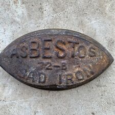 Vintage ASBESTOS 72-B SAD IRON, No Handle, As Pictured picture
