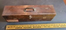 Vintage GLASS MAGIC LANTERN BOX FOR HOLDING SLIDES HARD Hand crafted wood mcjnh picture