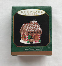 1997 Home Sweet Home ~ Gingerbread House ~ Hallmark Miniature Ornament picture