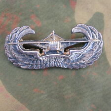 RARE WWII Airborne Paratrooper Glider Assault Wing Pin back raised sterling mark picture